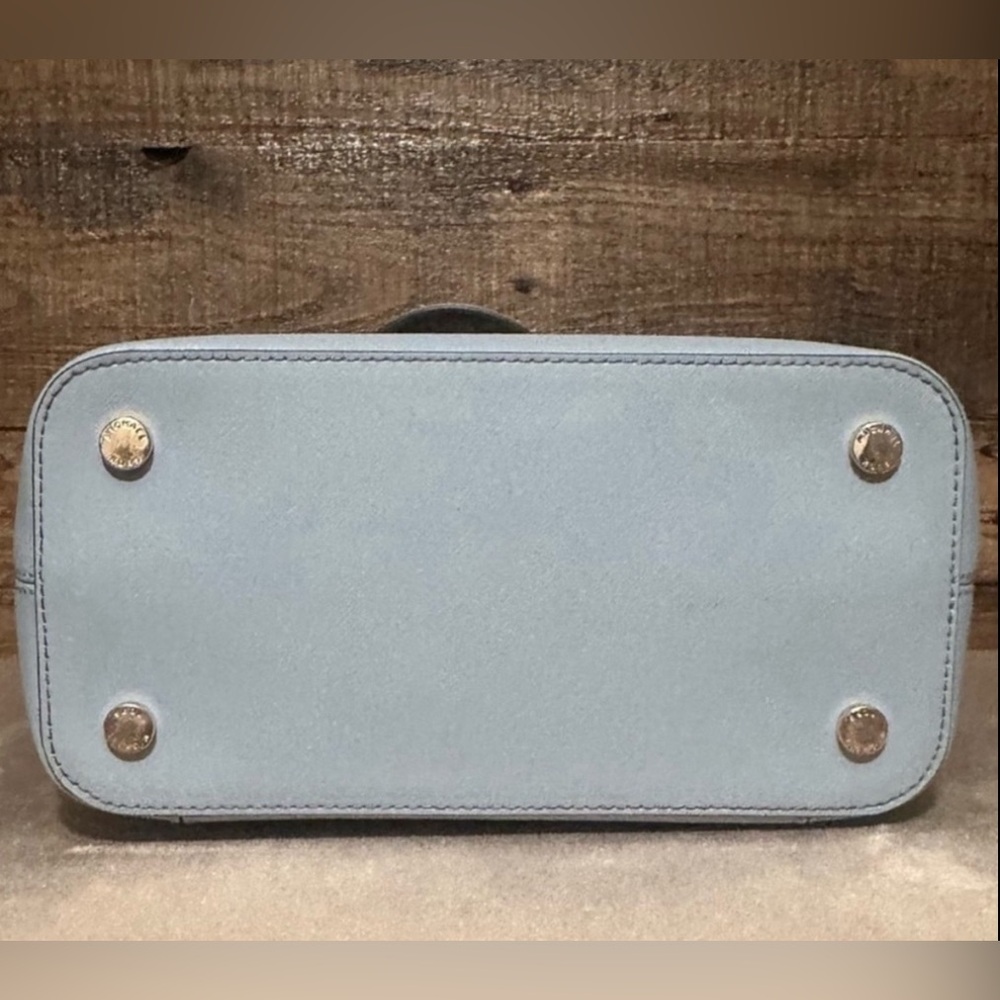 MICHAEL KORS Saffiano Sky Blue Tote Bag - Picture 6 of 10